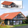 8246 Busch Modern woonhuis bruin/rood