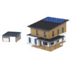 38337 Kibri H0 Kubushaus Saskia mit Carport- Polyplate Bausatz - Afbeelding 5