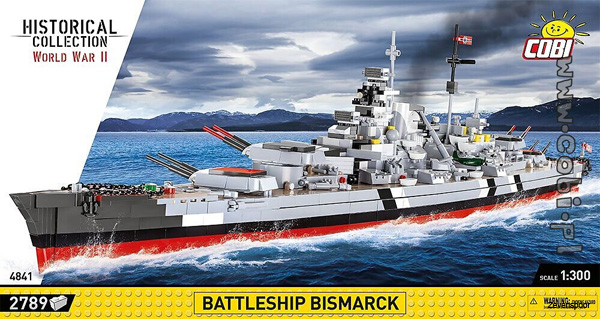 4841 Cobi Bouw Sets Battleship Bismarck - Zevenspoor