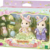 5691 Sylvanian Families Vrolijk pasen set- 2 fluweelzachte speelfiguren- konijnen- 3eitjes- snoepjes