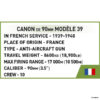 2294 Cobi Bouw Sets French 90MM Anti Craft - Afbeelding 4