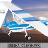 26622 Cobi Bouw Sets Cessna 172 Skyhawk-White-Blue