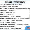 26622 Cobi Bouw Sets Cessna 172 Skyhawk-White-Blue - Afbeelding 5