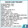 5760 Cobi Bouw Sets Macchi C.202 "Folgore" - Afbeelding 5