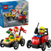 60458 LEGO® Raceautopakket: pizzabestelwagen vs. Brandweerauto