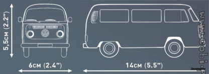24621 Cobi Bouw Sets Volkswagen T2b Bus (orange) - Afbeelding 3