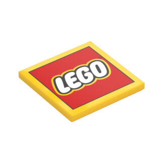 107596 LEGO® Geel Tegel 4 x 4 met LEGO logo (1751 / 107596)