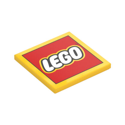 107596 LEGO® Geel Tegel 4 x 4 met LEGO logo (1751 / 107596)